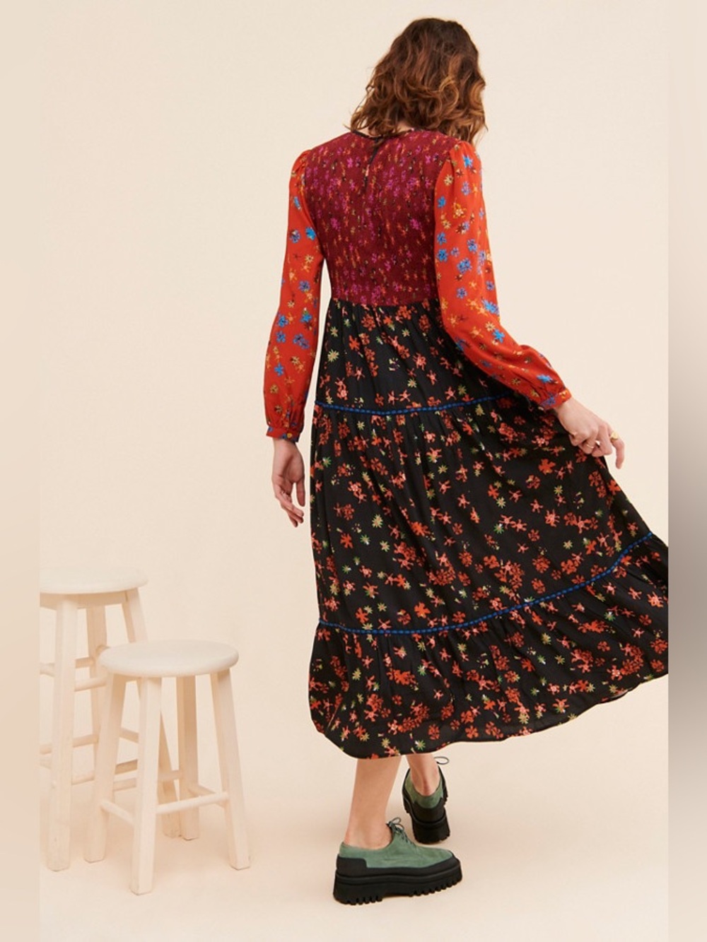 Anthropologie Bl-nk Brittany Maxi Dress Sz XS - Picture 2 of 6